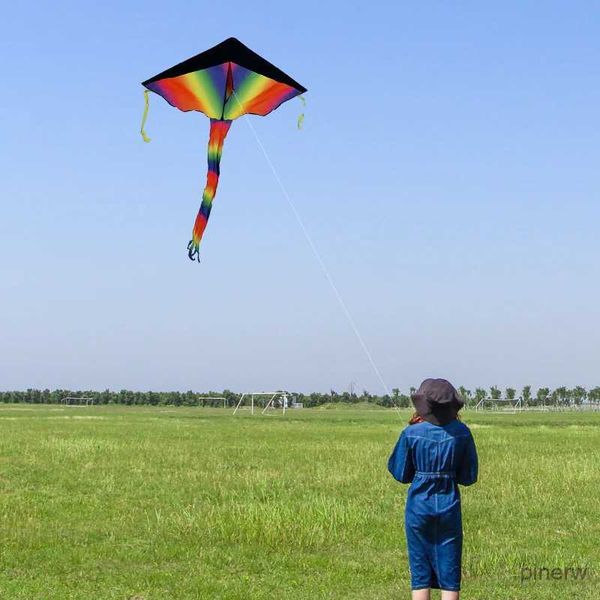 Kite Acessórios YongJian kite para colorir Kite para crianças e adultos com corda de kite de 100m Grande Delta Beach Kite para jogos e atividades ao ar livre
