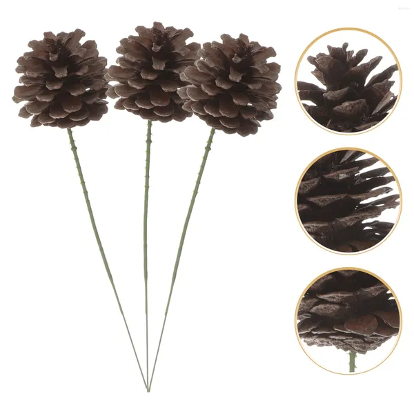 Dekoratif Çiçekler 20 PCS Pinecone Süsler Çelenk Noel Dekorasyonları Seçimler Zanaatlar İçin Pinekonlar Tree Dolgu Dalları