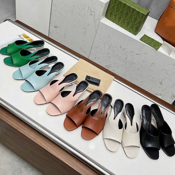 Fischmaul-Sandalen, Top-Luxus-Designer-Schuhe, sexy Schnallen-Absätze, Damenmode, hochhackige Hausschuhe, Outdoor-Komfort, rutschfeste Party-Schuhe, klassische Leder-Freizeitschuhe