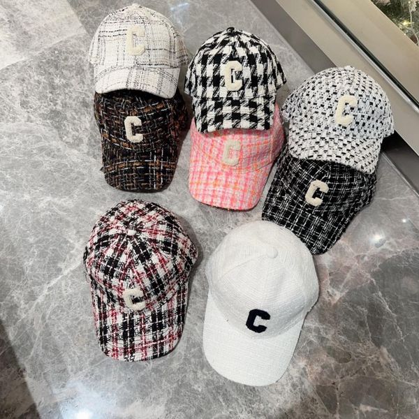 Ballkappen mit Buchstabe C, Designer-Straßenhüte für Damen und Herren, einfache, lässige, verstellbare Kappe, 8 Farben