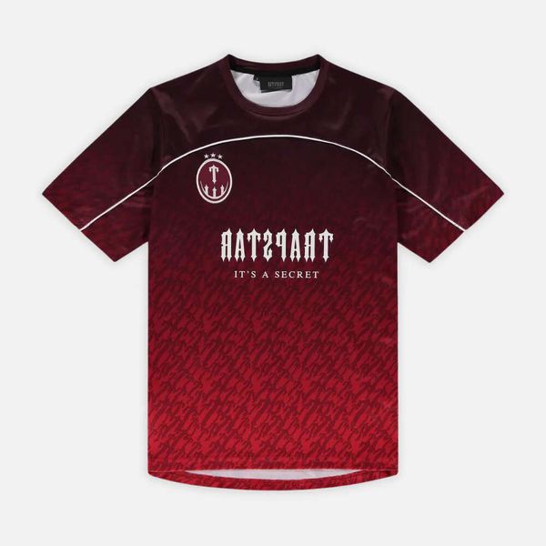 T-shirt da uomo Maglia da calcio Trapstar Mesh Blu Nero Rosso T-shirt sportiva da uomo giaccastop down1996 3F1I