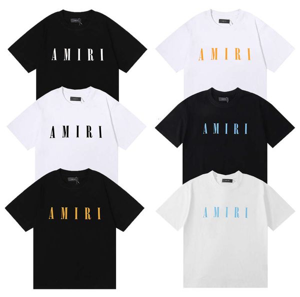 American Trendy Brand Hot Edition AM High Street Letter Print Loose FOG Kleiner Ausschnitt Einfaches Baumwoll-Kurzarm-T-Shirt für Herren Pullover Damen Designer