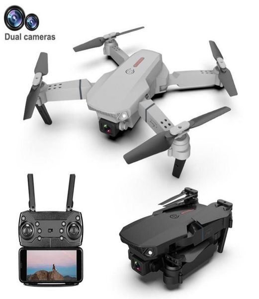 Drohnen E88Pro RC Drohne 4K Professinal mit 1080P Weitwinkel HD Kamera faltbarer Hubschrauber WIFI FPV Höhe halten Geschenk Spielzeug 2302145961906