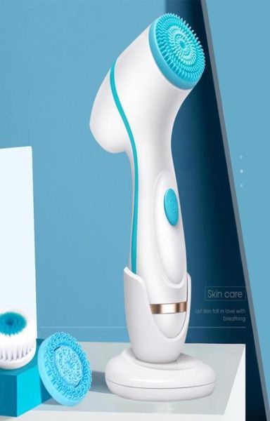 Spazzola per la pulizia del viso Nu Face Spin Brush Set Galvanica Facial Spa System per la pulizia profonda della pelle Rimuovi la macchina per i punti neri C087239016929327