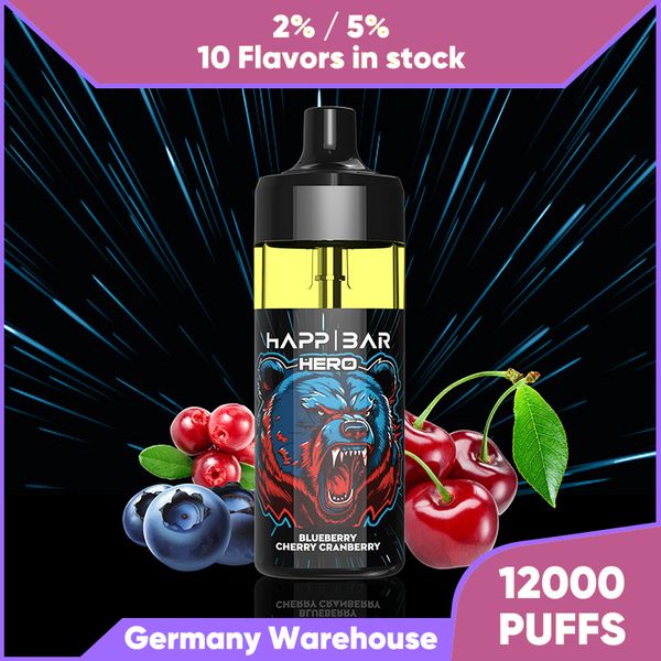 Design accattivante 12000 sbuffi Pod monouso Vape e Zigarette 12k Puff 20mg 50mg Fragola Kiwi Passion Guava Anguria Ghiaccio sigaretta elettronica 4000 9000 10000