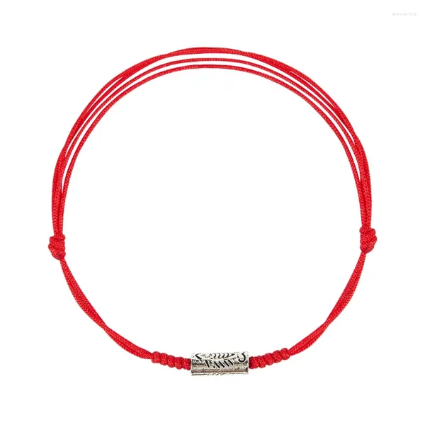 Charme pulseiras corda vermelha para mulheres pulseira de proteção sorte koi peixe amuleto ajustável homens meninas meninos família