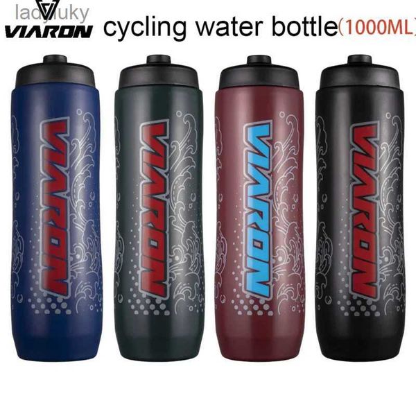 Bottiglie d'acqua Gabbie Bottiglie d'acqua VIARON per bicicletta Tanica per acqua da ciclismo da 1000 ml 1L Squeeze Gym Borraccia per bici sportiva PP5 Alta capacitàL240124