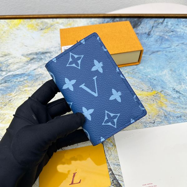 Portafogli uomo donna di marca di design di lusso di alta qualità Porta passaporti in pelle Porta carte di credito di marca Porta carte di credito da uomo Portafoglio porta passaporto con scatola originale