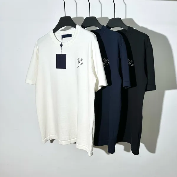 Herren Plus Tees Polos T-Shirts Rundhalsausschnitt, bestickte und bedruckte Sommerkleidung im Polar-Stil mit reiner Street-Baumwolle 7344D