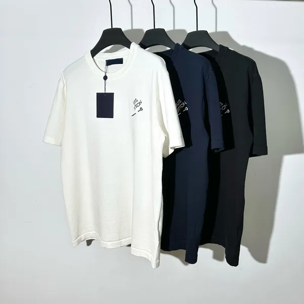 Erkekler artı tees Polos T-Shirts Yuvarlak Boyun İşlenmiş ve Baskılı Polar Tarzı Sokak Pure Pamuklu 7344D