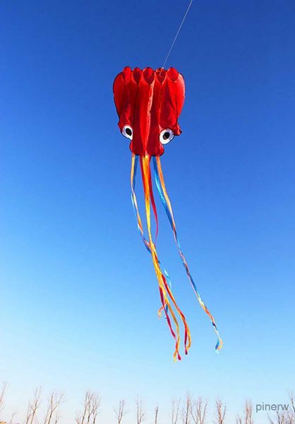 Accessori per aquiloni spedizione gratuita nuovi aquiloni polpo giocattoli volanti per bambini aquiloni aquiloni gonfiabili colorazione aquiloni Giocattoli da esterno Linee di aquiloni di energia eolica