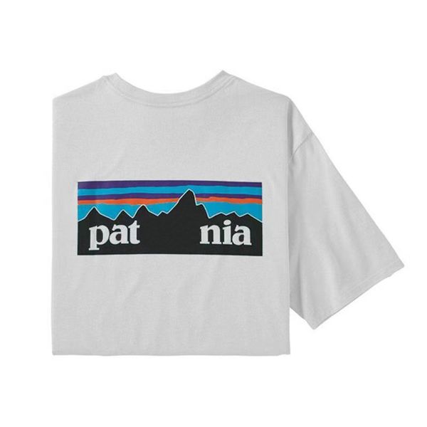 Patagonie T Shirt Tasarımcı T Shirt Pata Marka T-Shirts Renkli Tasarım Haikyuu Sıradan Mektup Moda Haruku Sokak Stilleri Trav CC2
