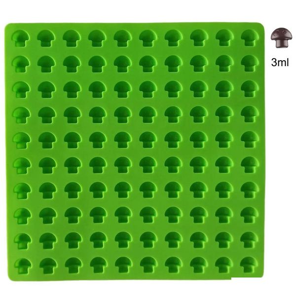 Stampi da forno L Polkadot Mushroom Gummy Mods 100 Pezzi per stampo per sacchetti di caramelle Consegna drop Home Garden Cucina, Sala da pranzo Bar Bakeware Otsqv