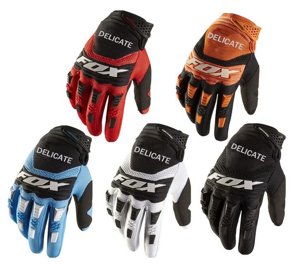 2020 DELICADO FOX MX Pawtector Luvas pretas Cylcing Motor Motocicleta Dirt Bike MTB DH Race Gloves6418429