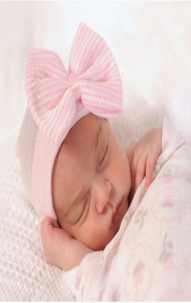 шапка с бантиками на голову для маленьких девочек, вязаная крючком шапочка для новорожденных, вязаные аксессуары для волос для малышей, чепчик для маленьких мальчиков, зимняя хлопковая шапка pog3704747