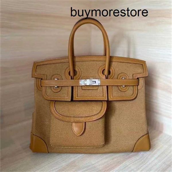 Borsa firmata Cargos Vera pelle 7A Pelle Capacità rapida in pelle da uomo Borsa da donna con fibbia argento di lusso Tasche multipleqq