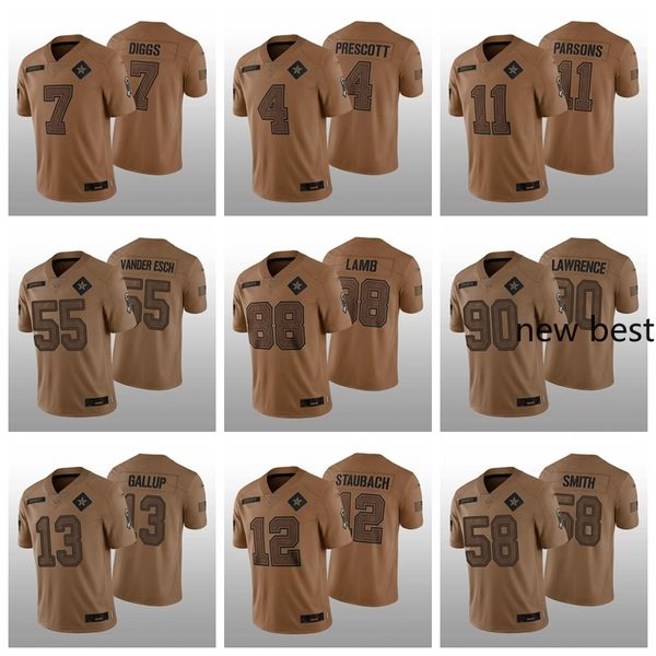 11 Micah Parsons 88 Ceedee Lamb's'cowboys''mens Women Youth 4 Prescott 7 Diggs 55 Vander Esch 2023 Salute to Service Limited Football Jersey 90 Lawrence