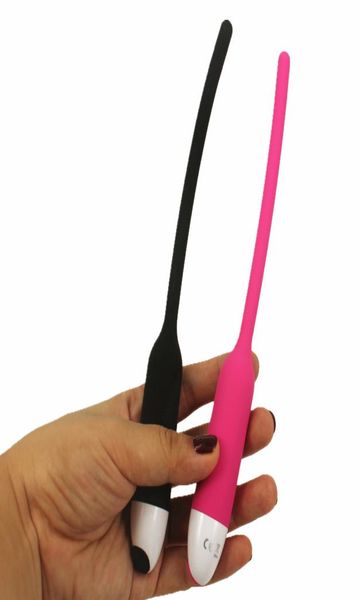 Novos produtos sexuais de silicone vibratório, brinquedos com som uretral, cateteres, brinquedos, plugues penianos com som5163795