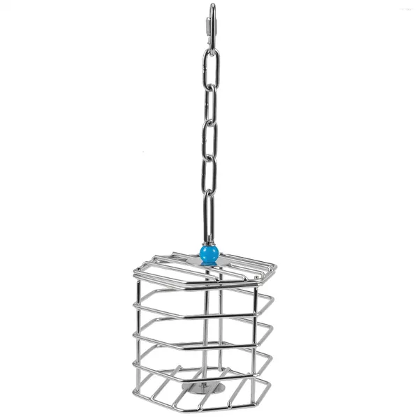 Собачья одежда Pet Bird Parrot Squirrel Bold Neansaine Steel Food Vishing Cage For For Toys Macaw Hunt Feedment Feedment