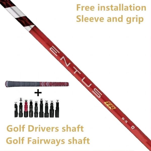 Eixo de golfe - Fuji Ven TR vermelho -5/6 eixos de taco 0,335 ponta R/SR/S/X opções flexíveis - punho de manga de montagem grátis 240124