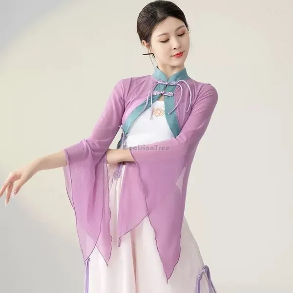 Bühnenkleidung 2024 Chinesischer Retro-Nationalstil Klassisches Tanzkleid Fee Leistung Weibliches dünnes Cheomgsam-Tanzen W134