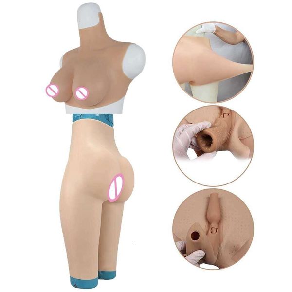 Accessori per costumi Fesses Silicone Boobs Cross Dressing Intimo Crossdresser Silicone Capezzoli finti Body Forme del seno