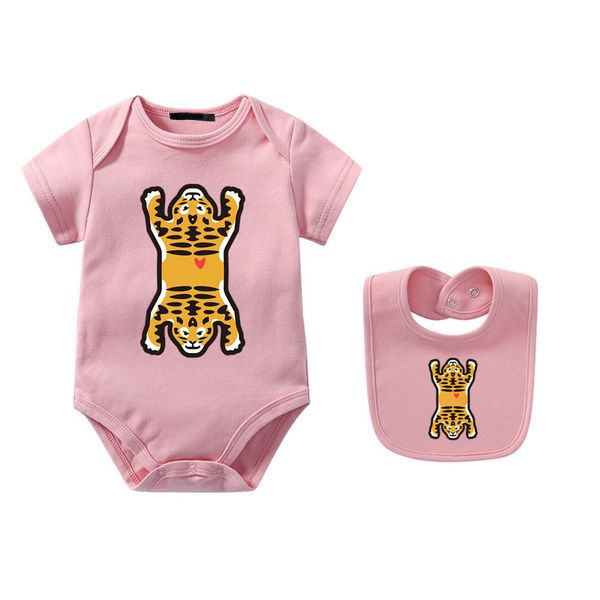 Mesi Ragazza Infantile Abiti firmati Body per bambini 100% cotone Pagliaccetto Abbigliamento per neonati Ragazzi Designer Tute intere Tuta per bambini Pagliaccetti di lusso kalekids-6 CXD2401253