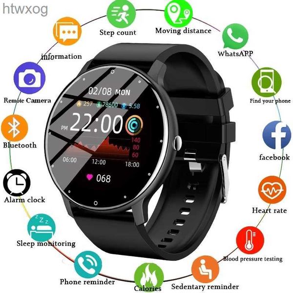 Smart Watches 2023 Neue Smart Watch Männer Frauen Voller Touchscreen Sport Fitness Uhr IP67 Wasserdichte Bluetooth Für Android IOS Smartwatch Männer YQ240125