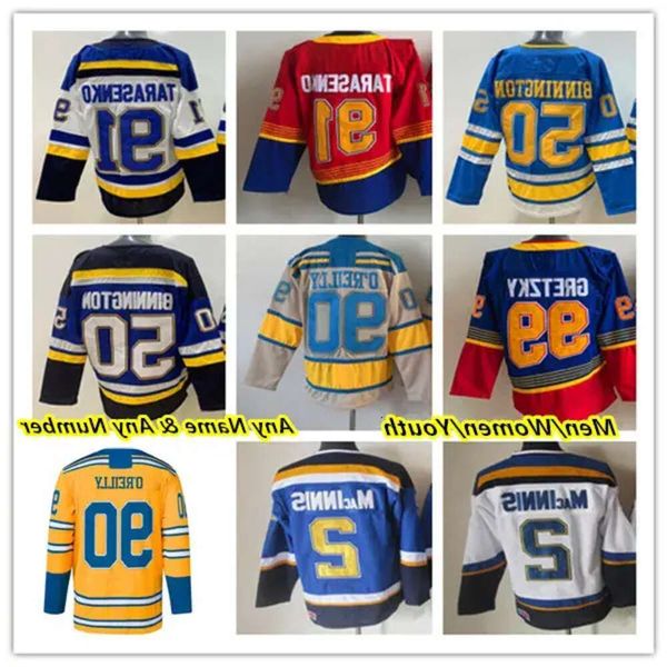 Brayden Schenn Maglie da hockey retrò inverse Vladimir Tarasenko Niko Mikkola Justin Faulk Robert Thomas Kyrou Ryan O'reilly Binnington fino a 16