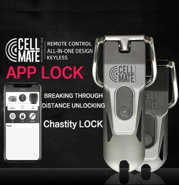 Neue Bluetooth APP Fernbedienung Männlich Gürtel, Cock Cage, Penis Ringe, Jungfräulichkeit Lock, erwachsene Spiele BDSM Sex Spielzeug Für Männer Homosexuell T2007169386340