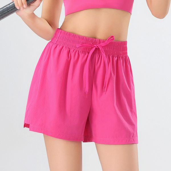 Короткие женские спортивные штаны для йоги lu с крестом на талии и карманами для бега, фитнеса, эластичного нижнего белья для спортзала, коротких леггинсов для тренировок, DK200