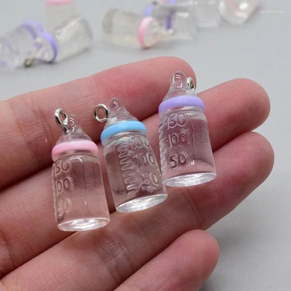 Charms 10 stücke Simulierte Skala Schnuller Flasche Harz Mini Fütterung Anhänger Für Earing Armband Niedlichen Schmuck Machen