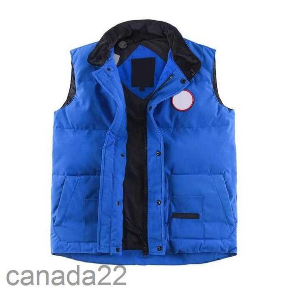 Pena Outono Inverno Canadá Estilo Mens Jaqueta Real Colete Preto Etiqueta Ganso Moda Homens Mulheres Gilet Bodywarmer Avançado Tecido Impermeável Mulheres MUXS MUXS J34O