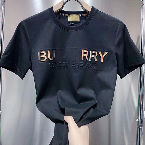 Oyeu Мужские футболки Дизайнерская футболка20212Рубашка высокого качества из хлопка с короткими рукавами Модная мужская и женская короткая футболка Модели для пар Wo Printed Shortm-3xl#97