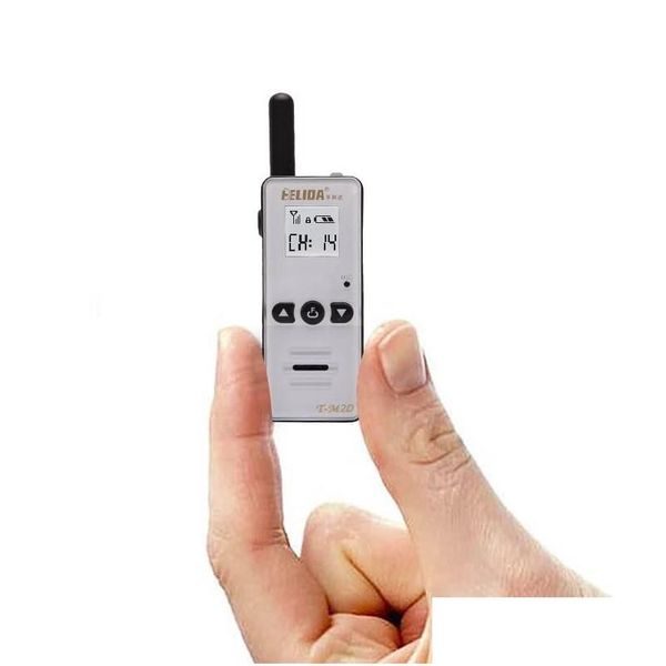 Walkie talkie helida T-M2D 2w super mini rádio em dois sentidos frs gmrs uhf 400-520mhz entrega direta eletrônica telecomunicações ot1w6