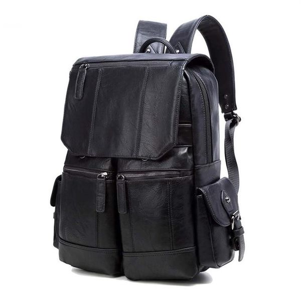 HBP School Backpack Bolsa Mulheres Bolsa Bolsa de Couro Bolsa de ombro Big mochilas Casual Men Bags Letter303D liso letter303d