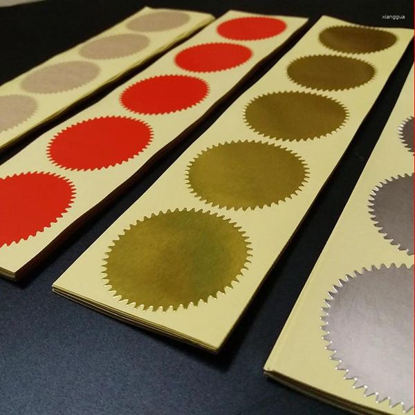 Geschenkpapier 45 mm/50 mm Prägeaufkleber zum Prägen von Stempeln, individuelles Siegel, DIY-Karte, Universitätszertifikat