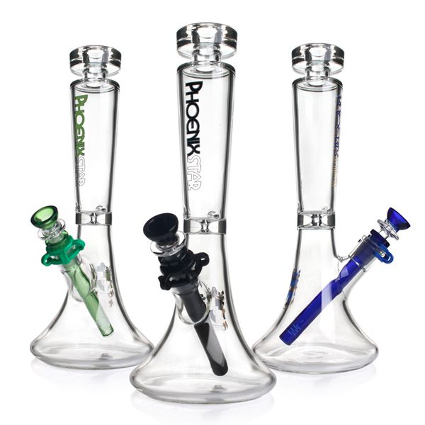 Phoenix Star 12 '' Helix Bongs Harsahlar Cam Beaker Bong Phoenix Cam Su Bongs Su Boru Helix Fonksiyon Fabrikası Toptan Sigara Borusu