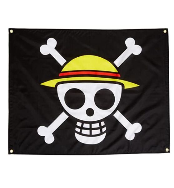 Benutzerdefinierte One Piece Strohhut Piratenflaggen Banner 3x5ft 100D Polyester Hohe Qualität mit Messingösen3096189