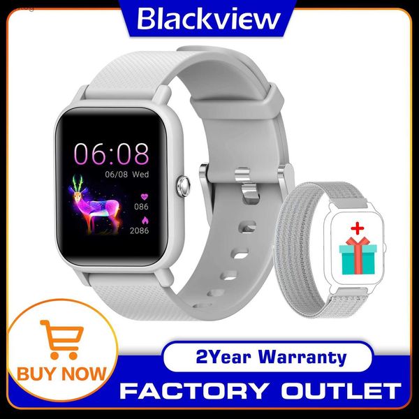 Smartwatches Blackview R3 Smartwatch Herren Smartwatch 5ATM Wasserdicht Herzfrequenzmesser Nachricht Anruferinnerung Sportuhr für iOS Android YQ240125