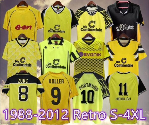 88 89 98 99 retro 01 02 camisas de futebol 00 02 camisas de futebol clássicas Lewandowski ROSICKY BOBIC KOLLER 95 96 97 94 95 12 13 REUS MOLLER Dortmund