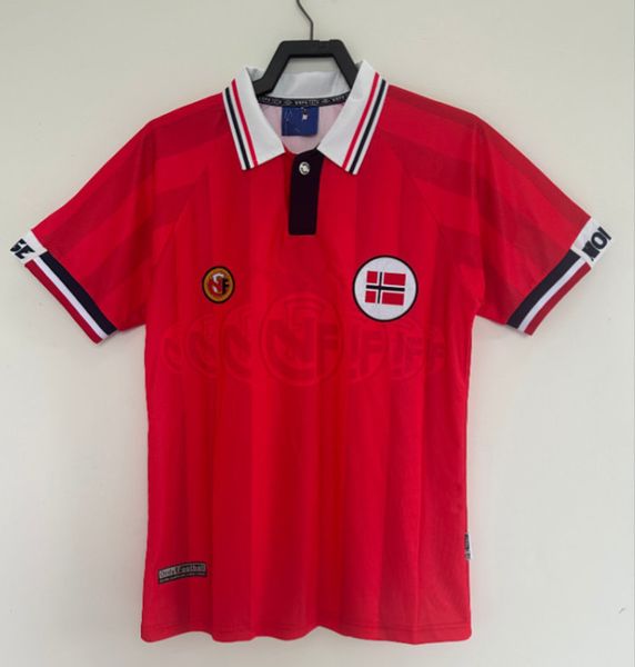 Retro Noruega camisas de futebol MINI REKDAL BJORNEBYE camisa de futebol em casa 1998 1999 BERG Tore Andre Flo SOLSKJAER