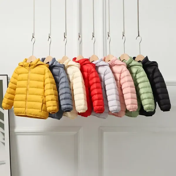 Пуховое пальто, осень 2024, детские парки с капюшоном для мальчиков и девочек-подростков, детские зимние куртки-пуховики, верхняя одежда со съемным капюшоном