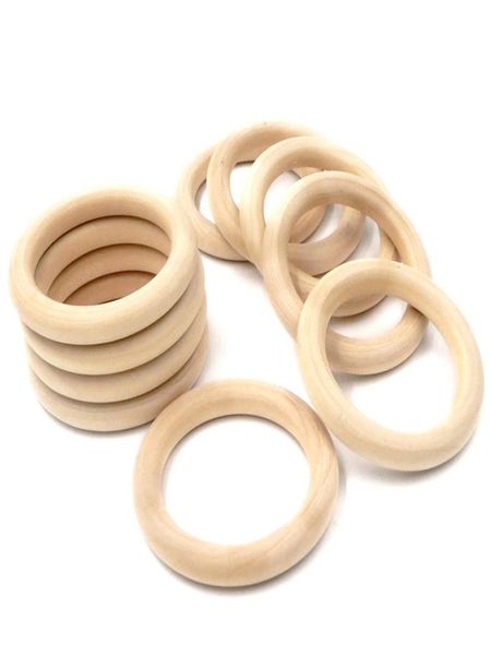 50mm Baby Holz Beißringe Ring Kinder Holz Schnuller Kinder DIY Schmuck Machen Handwerk Armband Schnuller M17149142323