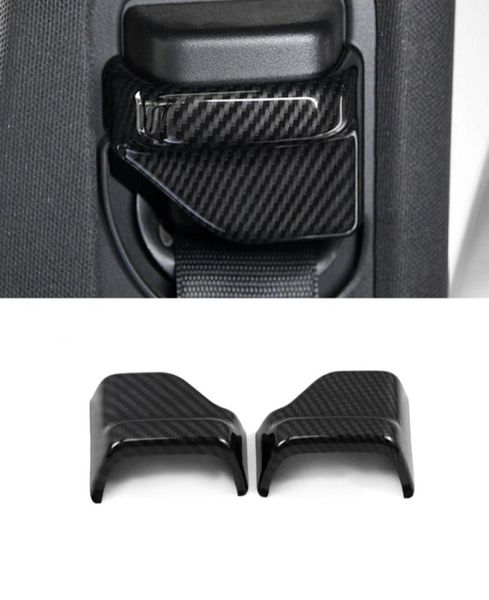 Accessori per auto Sicurezza Cintura di sicurezza Adesivo Cover Frame Decorazione per interni in carbonio per Mercedesbenz Eclass W213 201620208205050812936062
