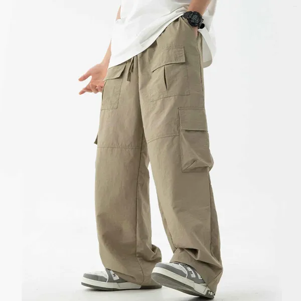 Männer Hosen Street Hip Hop Joggers Cargo Männer Multi-Tasche Elastische Taille Harem Hosen Männlichen Harajuku Frau Übergroße Cargo-Hosen