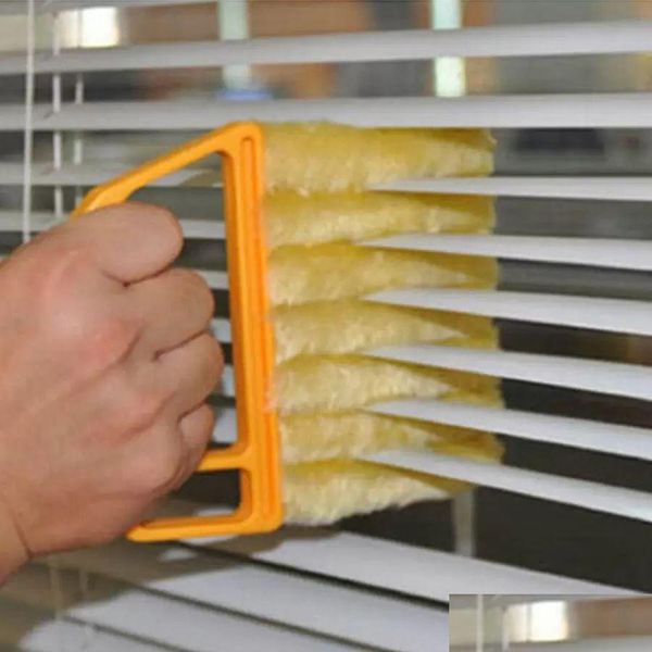 Escovas de limpeza Usef Microfiber Window Brush Ar Condicionado Duster Mini Shutter Cleaner Lavável Pano Escovas Drop Delivery Home G Dhyvt