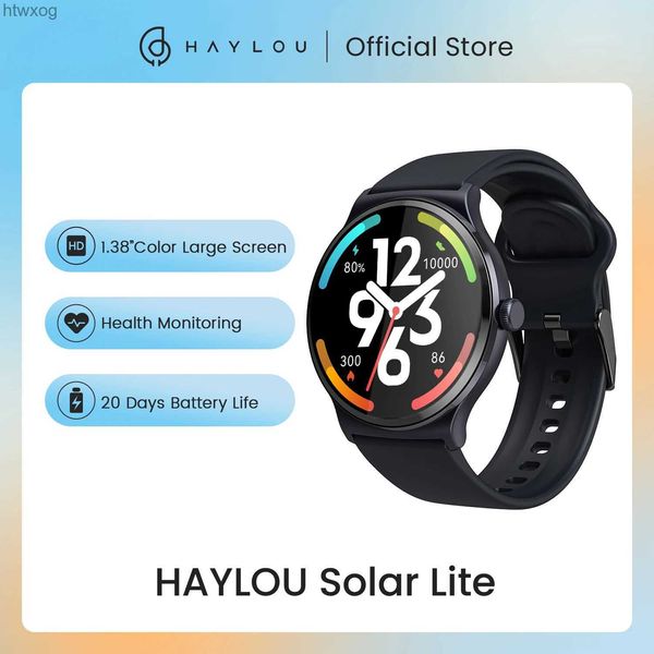 Smartwatches HAYLOU Solar Lite Smart Watch 1,38 Display Bluetooth 5.3 100+ Zifferblätter SpO2 Herzfrequenzmesser 20 Tage Ausdauer Smartwatch YQ240125