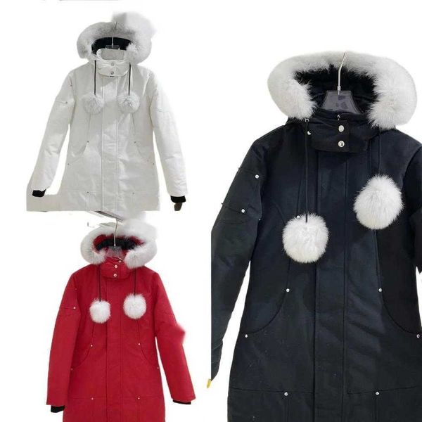 Piumino Parkka da donna di design di lusso Giacca invernale Outdoor Casual Canada Cappotto lungo antivento impermeabile in piuma d'oca