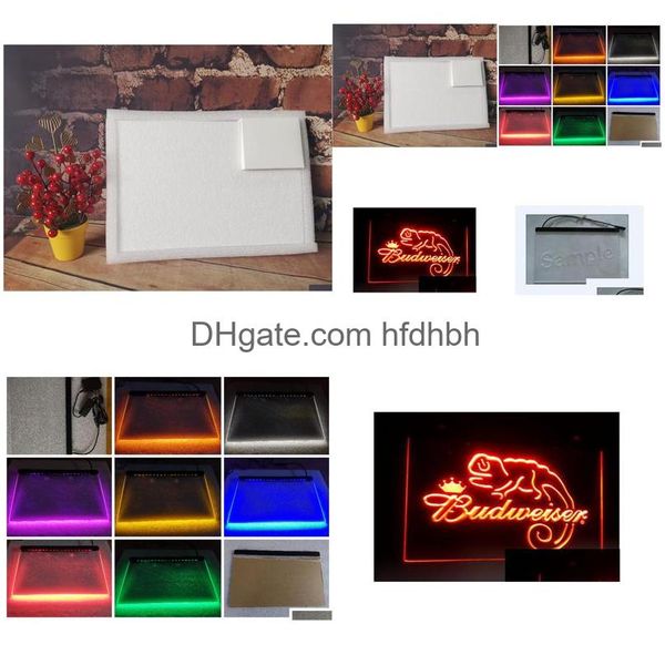 Led Neonschild B11 Budweiser Frank Lizard Light Decor Drop Großhandel 7 Farben zur Auswahl Lieferung Lichter Beleuchtung Urlaub Dhqd4